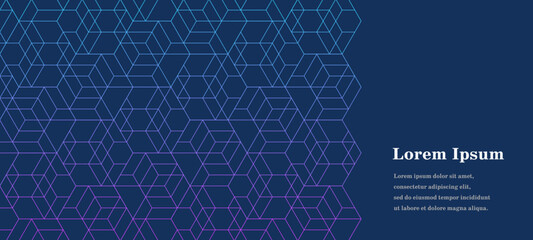 幾何学 抽象 青 紫 六角 背景