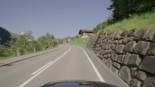 Driving video of the Sustenpass in Switzerland. The Susten pass is a famous alp road and has a scenic mountain panorama. View from the car. Experience calming nature and exciting pass roads.