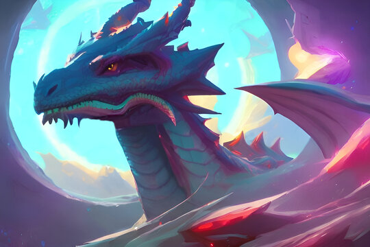 Drago surreale generative ai