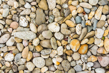 pebbles ground texture for background, wallpaper