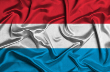 Illustration of Luxembourg flag
