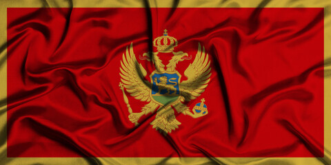 Illustration of Montenegro flag