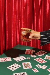 person playing poker