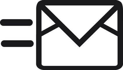 delivery envelope express fast mail service icon