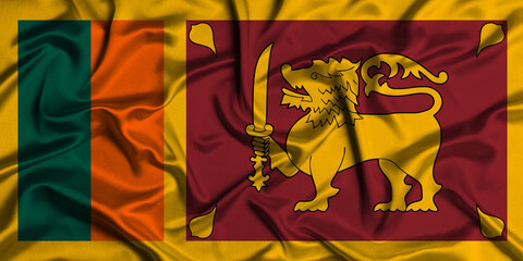 Illustration of Sri Lanka flag