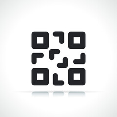 Obraz na płótnie Canvas qr code icon symbol vector