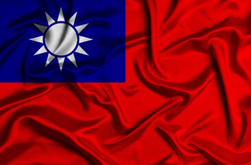 Illustration of Taiwan flag