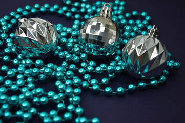 background for preparing for a Happy New Year and a Merry Christmas. decor for winter holidays.