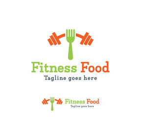Fitness food logo design. Gym food logo designs concept vector. Gym logo design vector