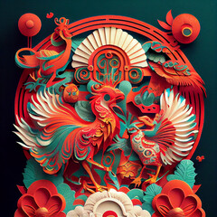 chinese new years  card element backgroound