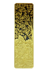 gold gift box isolated