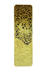 gold box isolated on white background