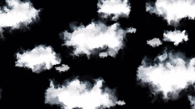4K.alpha channel render fly through the realistic procedural massive clouds. near and far composition.
