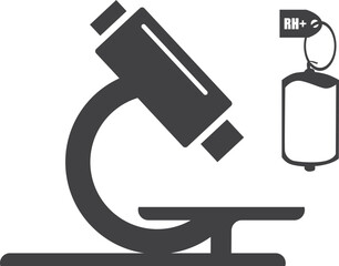 Clinical analysis check icon, hospital icon black vector