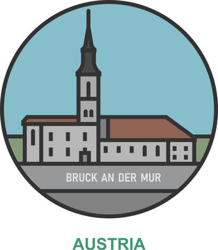 Bruck An Der Mur. Cities and towns in Austria