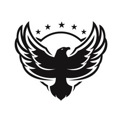 Eagle logo, bird military logo concept