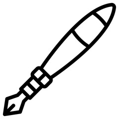 Naklejka premium pen old icon