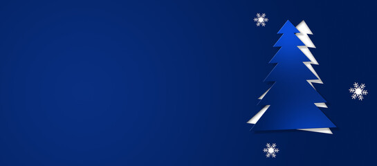 blue christmas fir tree decoration