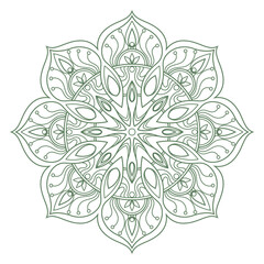 Zen circular pattern. Anti stress coloring book drawing