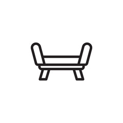 sofa bed vector for Icon Website, UI Essential, Symbol, Presentation