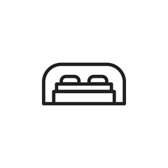 bed vector for Icon Website, UI Essential, Symbol, Presentation