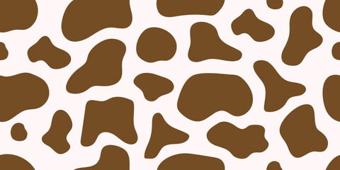 Animal cow, ox line art pattern