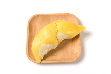 Durian peel fruit isolated on white background