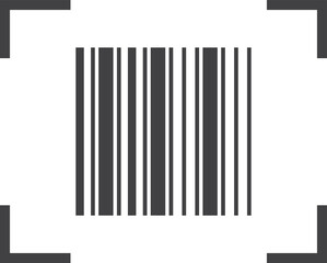 Scanning icon, technology icon black vector