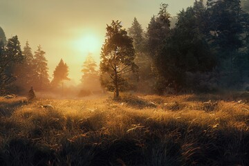 Sunrise over the mountains