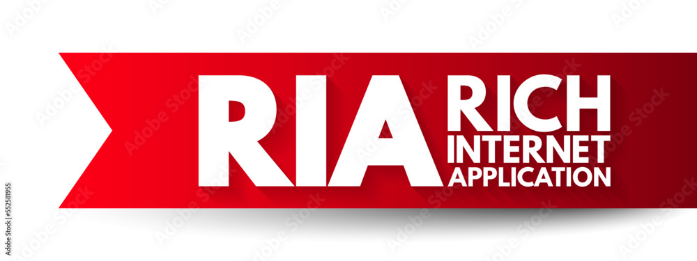 Aufkleber ria rich internet application - web application designed to deliver the same features and functions 