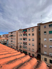 Apartment building in the city of Rubi in the province of Barcelona in Spain