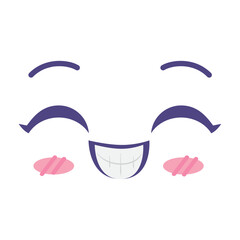 smiling kawaii face