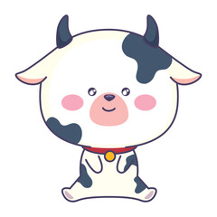 Obraz premium cute cow animal