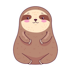 cute sloth kawaii animal