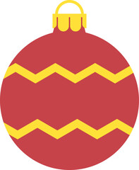 Obraz premium Christmas Ball. Christmas Baubles. Christmas Decorative Bauble Illustration.