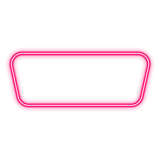 Geometric Neon Sign Shape