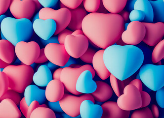 A vibrant backdrop of sugary treats sure to awaken childhood nostalgia. Perfect for use in illustrations or desserts. Heart shaped.
