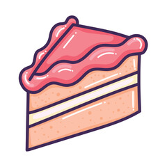 sweet cake portion pastry