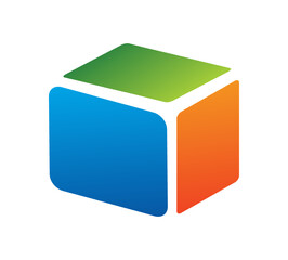 Color Box Logo Vector Icon