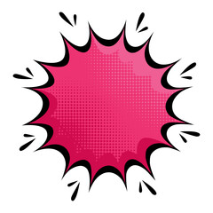 pink splash pop art style