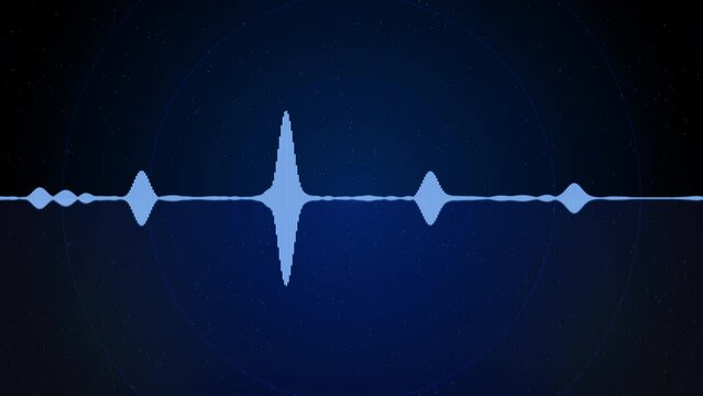Equalizer VU Meters Modern Audio
This is 3840x2160 4K video of a modern audio equalizer moving to music or a voice talking. There are also blue rings symbolizing radio signals. 