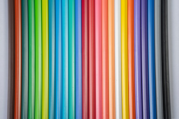 Colored Crayons Colorful Background Photo, Uskudar Istanbul, Turkey