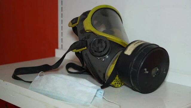 Disposal Of Respirators And Masks. Disposal Of Medical Waste. Thermal Recycler For Incineration Of Hazardous Medical Waste