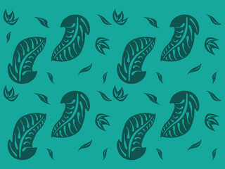 green plants pattern illustration 