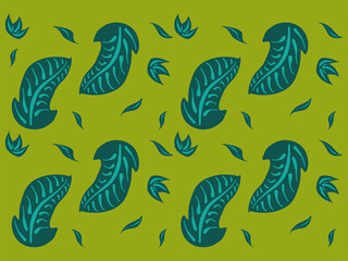 green plants pattern illustration