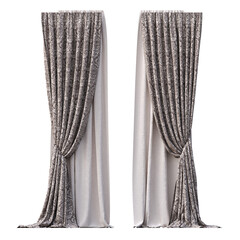 curtain isolated on a transparent background, 3D illustration, cg render