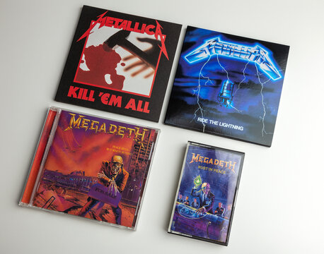 iconic music albums from From the legends of thrash metal Metallica and Megadeth