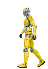 test machine in a normal walking