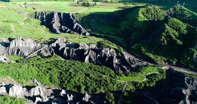 Bamei Stone Forest is China's only plateau stone forest landscape, an impressive and unique geological park called Moshi Park (Stone Forest). Located at Garze Qiang, Sichuan Province of China.
