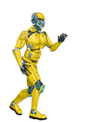 test machine is walking